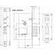 Doors lock SIBA, 10052/L, CP