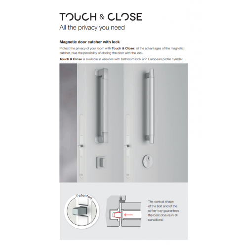 Магнитный замок AGB TOUCH & CLOSE WC Магнитный замок AGB TOUCH & CLOSE WC